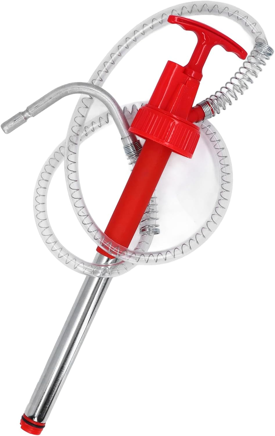 Hand Fuel Pump for 20L Drum, Leakage Proof Water Fuel Transfer Pump Oil Extractor with Non Drip Nozzle Manual Vertical Oil Drum Pump Portable Transfer Pump Kit for Gas Fuel image number 5