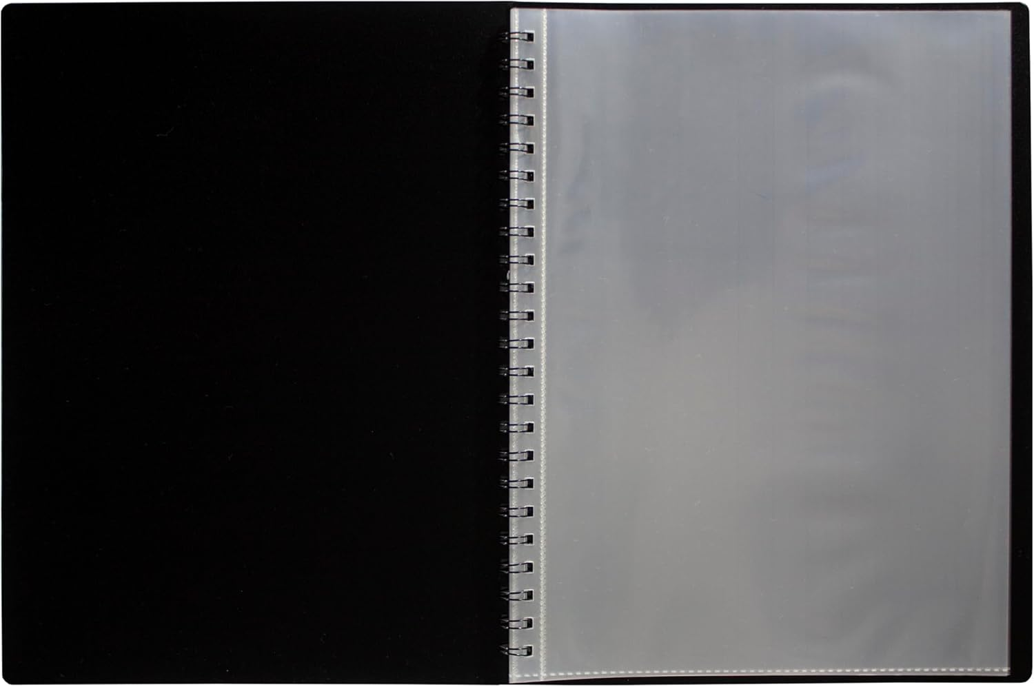 Eco-Eco A4 50% Recycled 60 Pocket Fold Flat Spiral Bound Display Book, Pack of 2, Eco135X2 image number 4