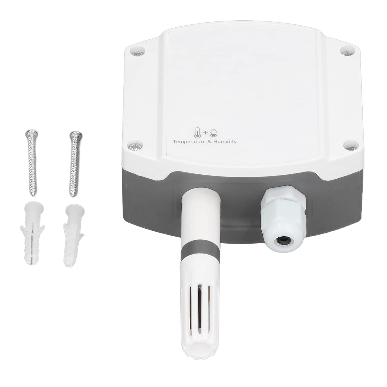 Haofy Temperature and Moisture Sensor 4&ndash;20 MA Analog Output IP65 Industrial Quality with Microprocessor Chip for Outdoor Use, Greenhouses, Industrial Halls image number 1