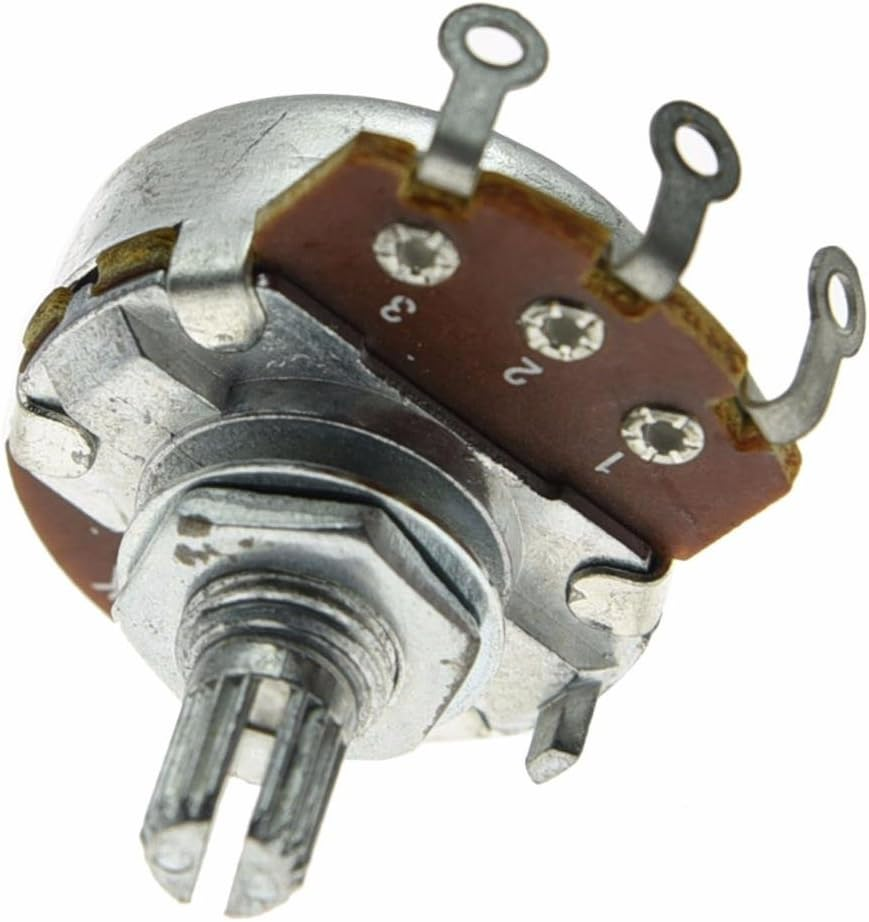 Dopro 5Pcs Linear Guitar Pots Volume 250K Electric Guitar Large Pots 24Mm Base with Short Split Shaft Guitar Potentiometer B250K