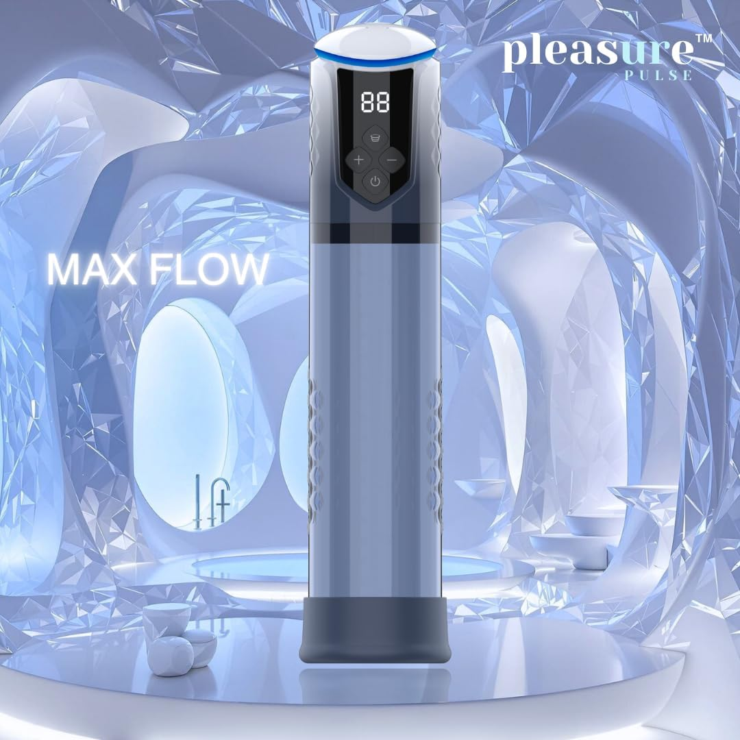 PLEASURE PULSE Electric Penis Pump for Men NEW UPGRADED 2025 Vacuum Enlarger with 5 Training Pressure & 5 Suction Modes for Bigger Erection Male Masturbator Mini Pocket Pussy Realistic Blowjob image number 3