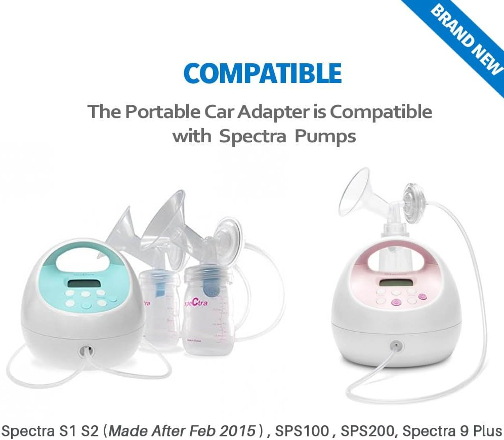 12 Volt Car Vehicle Lighter Adapter for Spectra S1, S2 Breast Pump - Replacement Power Adapter for Spectra S1,S2 Pumps Made after Feb 2015 image number 6