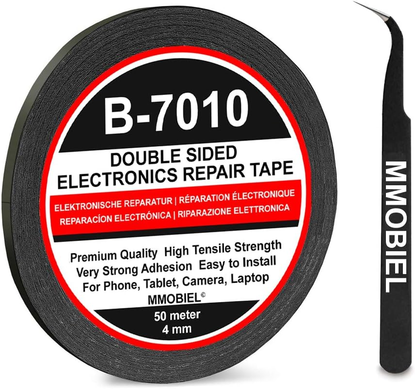 MMOBIEL 4 Mm Double Sided Layer Strong Adhesive Tape 50 M Long Roll (Black) for Smartphone Tablet Repair image number 5