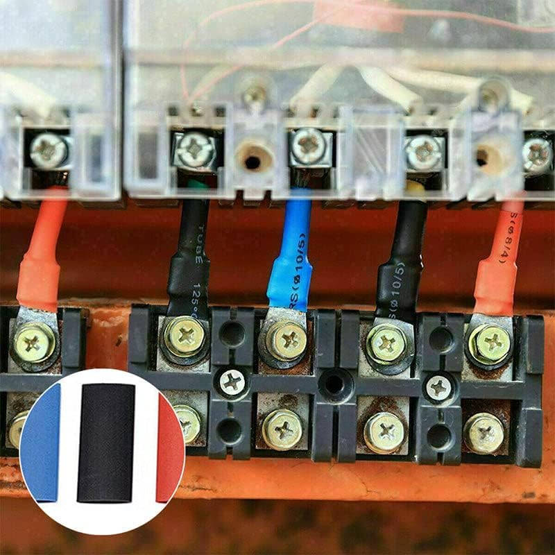 AIMALL 530 PCS Heat Shrink Tubing Assortment Kit, 8 Sizes of Insulation Sleeving for Wire, Cable, Electrical Repairs, Shrinkage Ratio 2:1, Flame Retardant, Multi-Colour image number 2