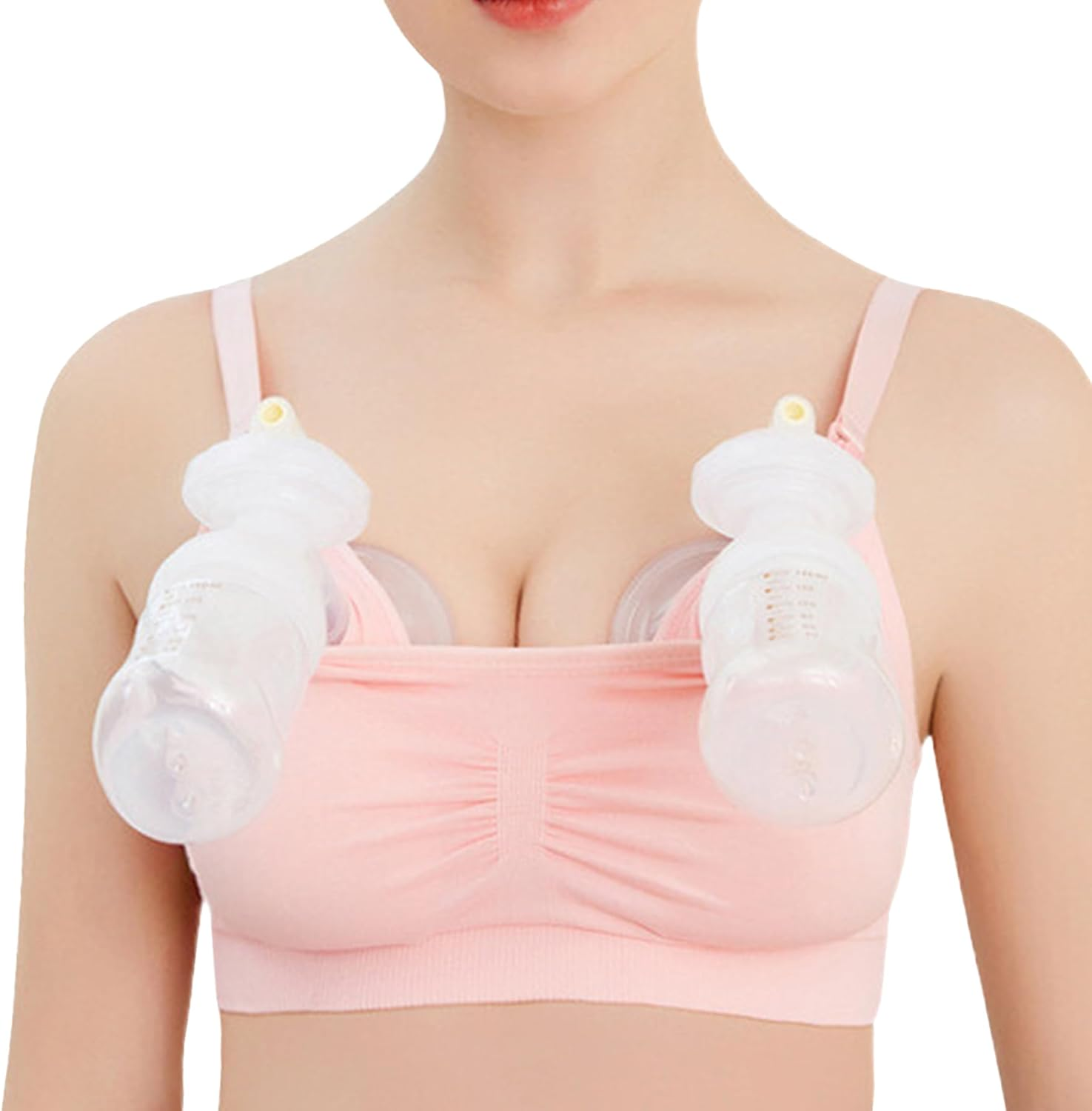 Dress Cici Nursing Bra Wireless - Light Padded Full Coverage Pumping Bras image number 7