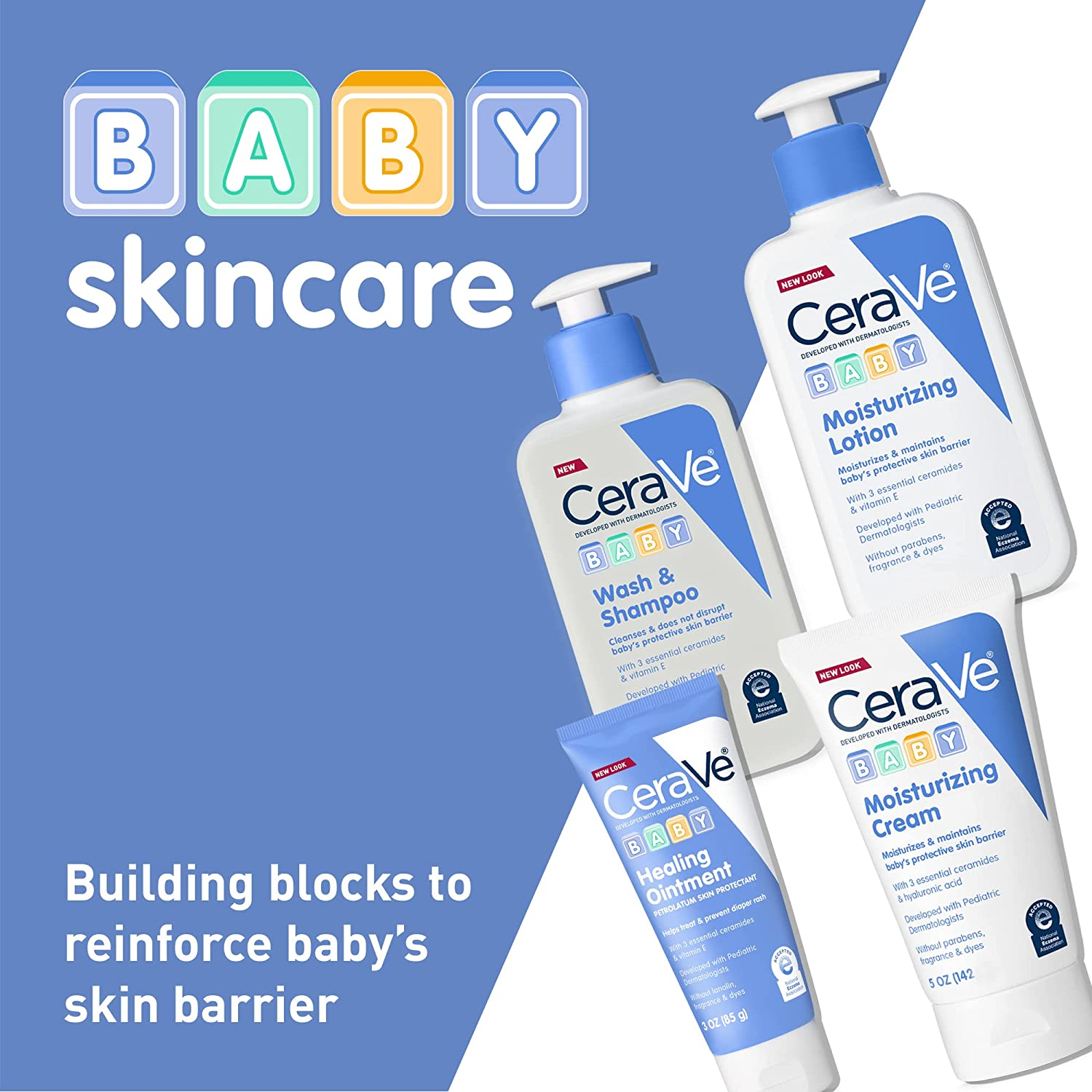 Cerave Baby Lotion, Gentle Baby Skin Care with Ceramides, Niacinamide & Vitamin E, Fragrance, Paraben, Dye & Phthalates Free, Lightweight Moisturizer, 16 Ounce image number 6