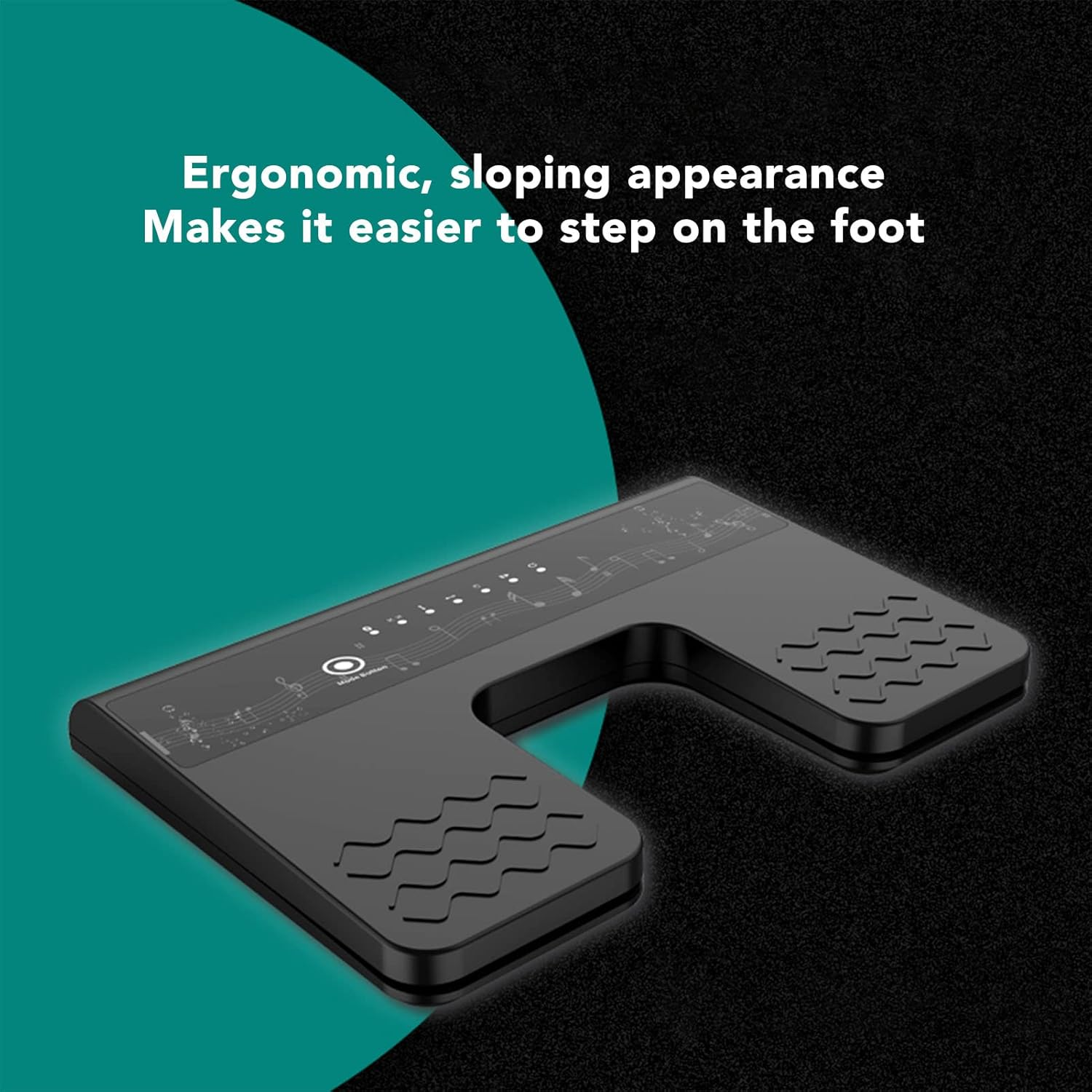 Wireless Page Turner Pedal, Bluetooths Silent Foot Pedal Page Turner for Ios for Android for Win, Rechargeable Wireless Multimedia Controller Key Switch for Tablet Smartphone PC image number 1