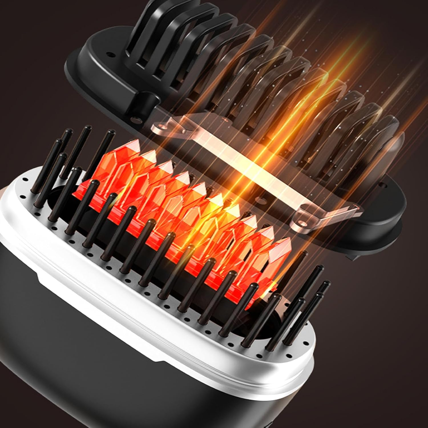 Ocastuted Hair Straightener Comb - Cordless Hair Straightener,Portable Smoother Hair Styling Tool Straightening Brush for Women Girls Travel Dorm Camping image number 1