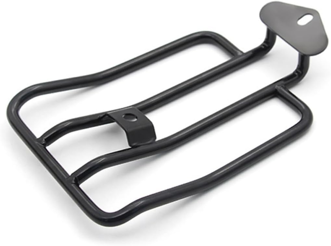 Ibasenice Universal Black Metal Motorcycle Luggage Rack Rear Seat Rear Luggage Bracket Quick Release Motorcycle Accessories for Men Mount image number 4