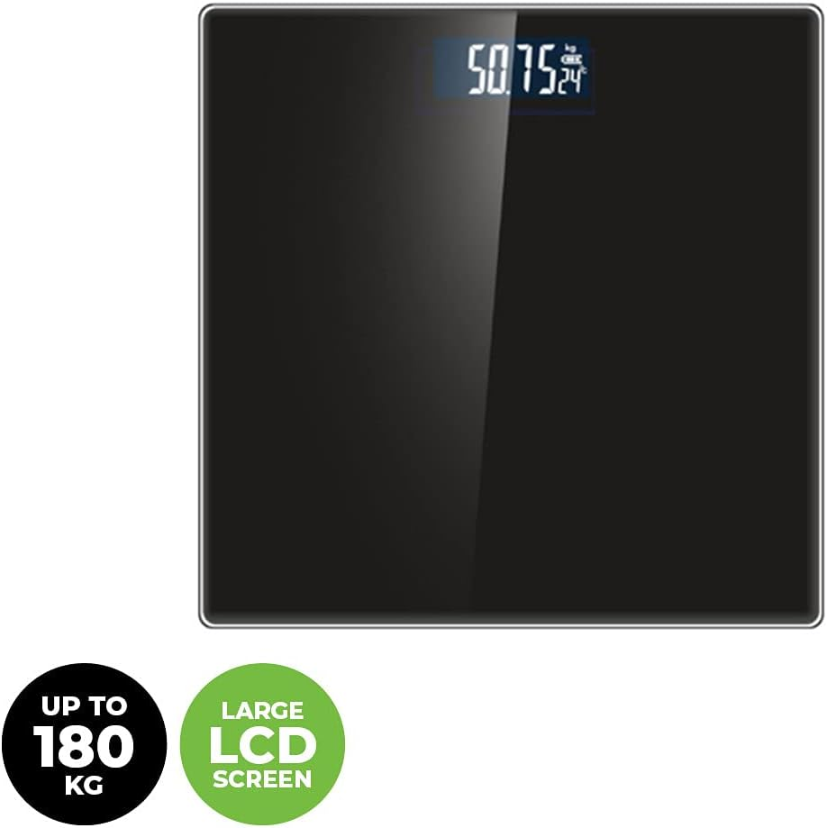 Home Master Slimline Digital Bathroom Scale, Black image number 4