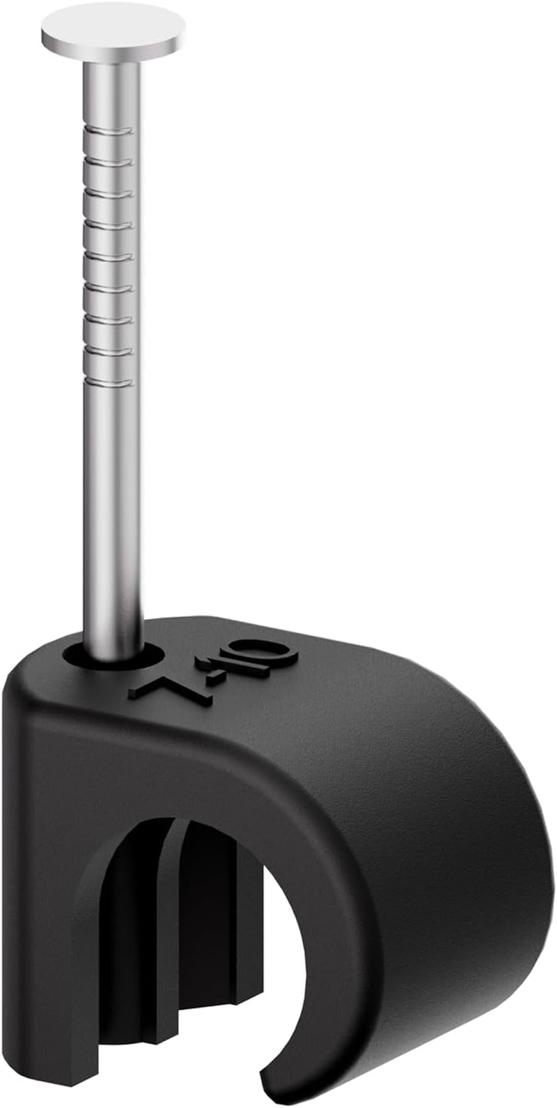 Temolink Cable Clips 50Pcs Nail Clamps 14-20Mm 304 Stainless Steel Cable Management for Phone and Ethernet Cable Power Cable Pipe Black