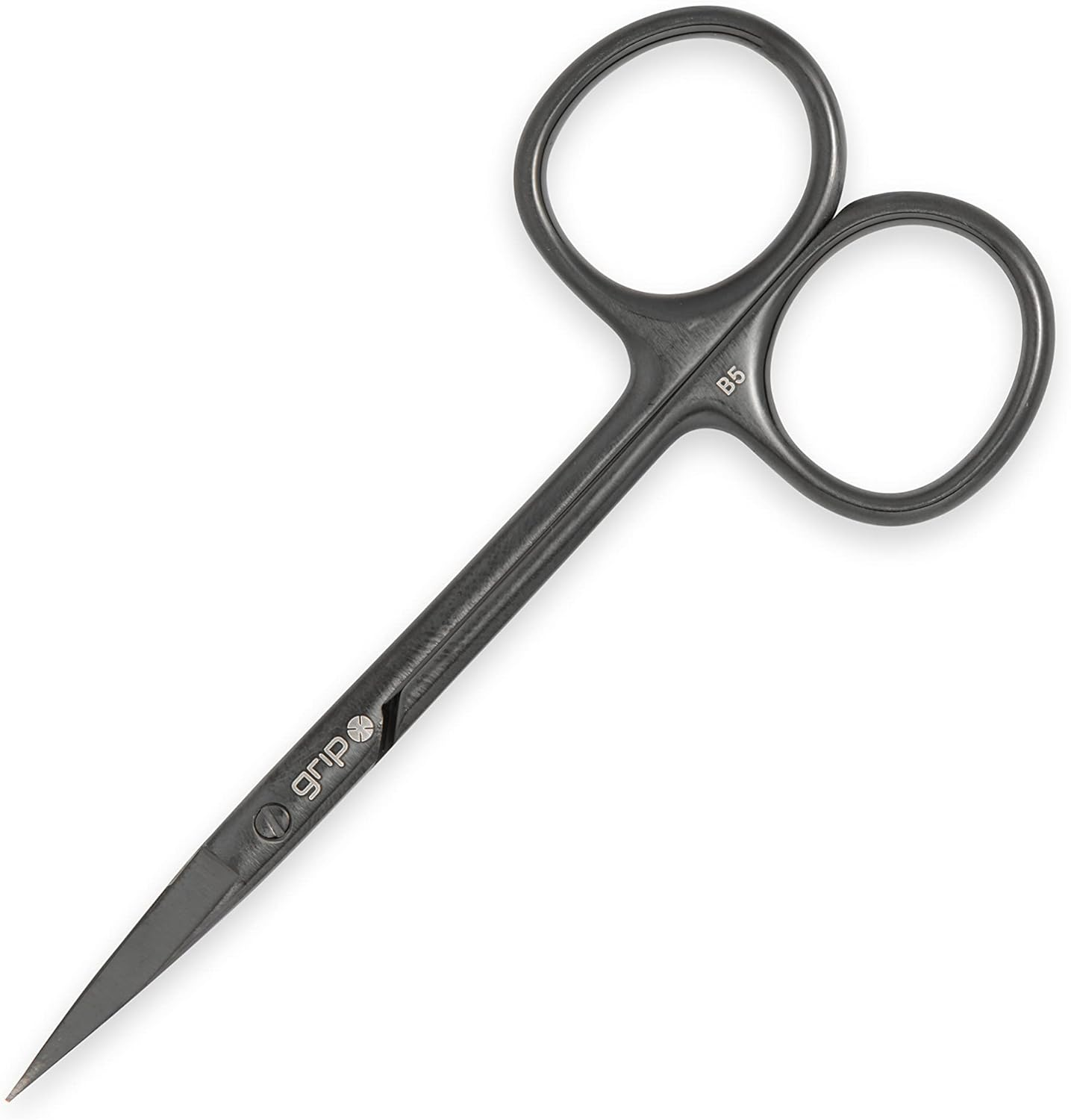 Grip Precision Scissor Matte Black - Professional Stainless Steel Beauty Scissors with Sharp Blades - Sleek and Durable Design for Accurate Trimming and Grooming image number 4