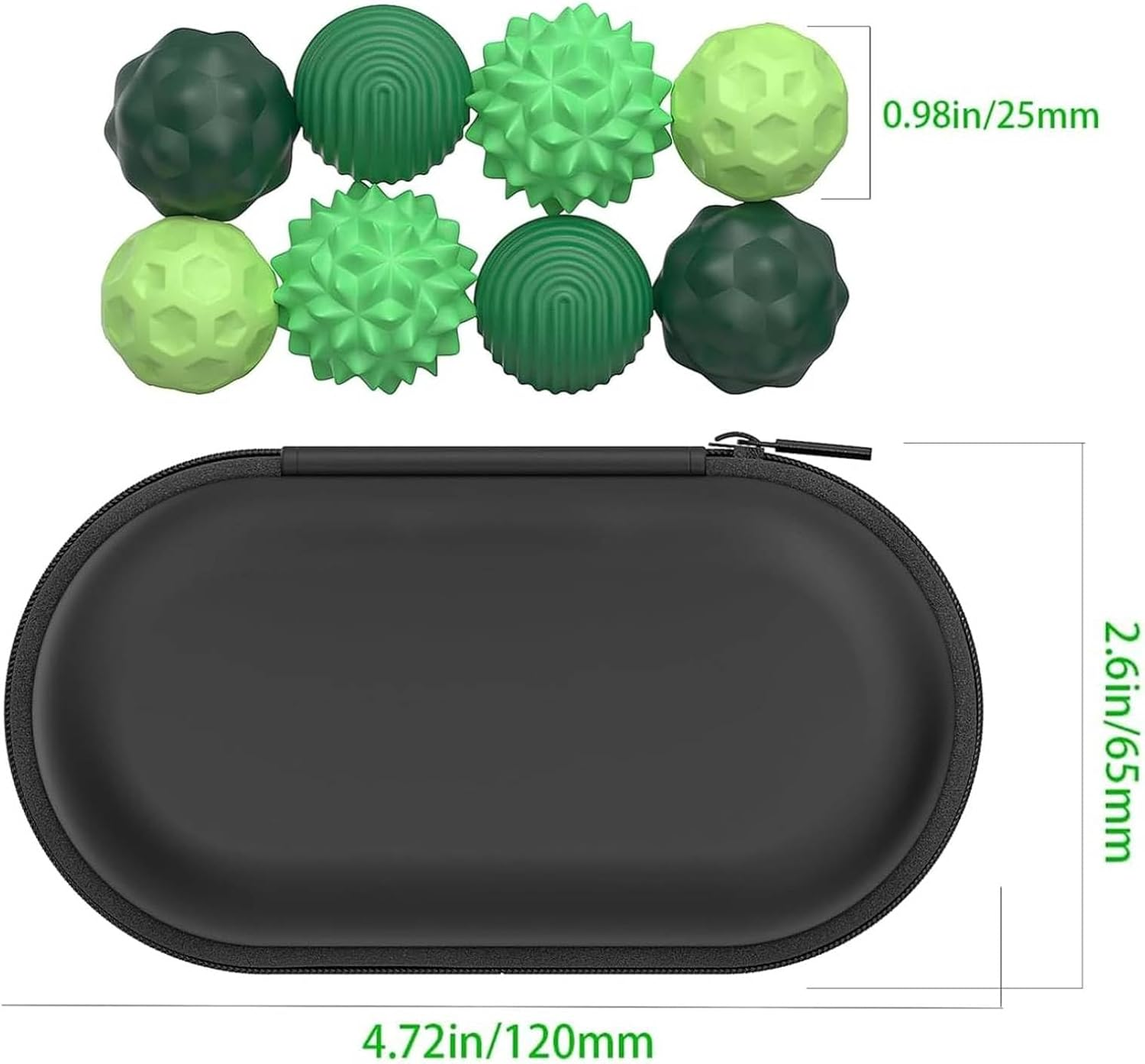 Magnetic Sensory Fidget Balls - 8 Pcs Stress Relief Sensory Ball, Silicone Sensory Toys for Adults, Teens, Calming down Anxiety, Autism, ADHD, Office Desk Toy, Stocking Stuffer for Men Women Teen Gift image number 3