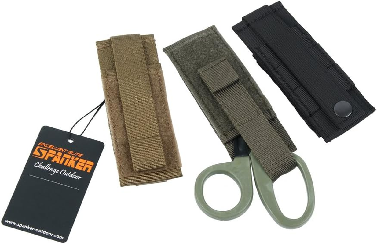 EXCELLENT ELITE SPANKER Tactics Scissors Tool EMT EMS Medical Shears Pouch Scissors Bag Hand Tools Pouchems Medical Shears Pouch(Ranger Green) - Black image number 4