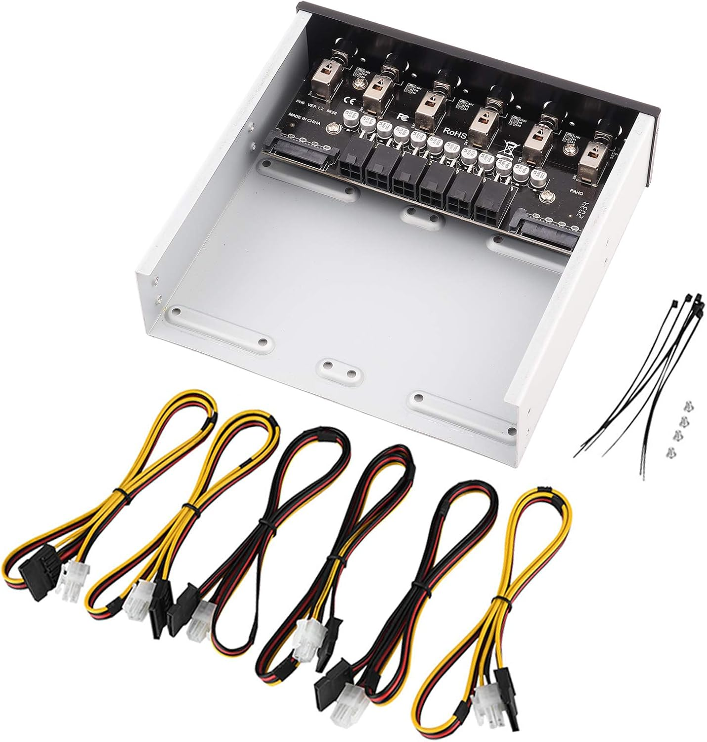 2.5-Inch Switch, Drive Switch Power Switch with 6 Self-Locking Switches HDD Power Switch, Home for PC for Desktop Computer