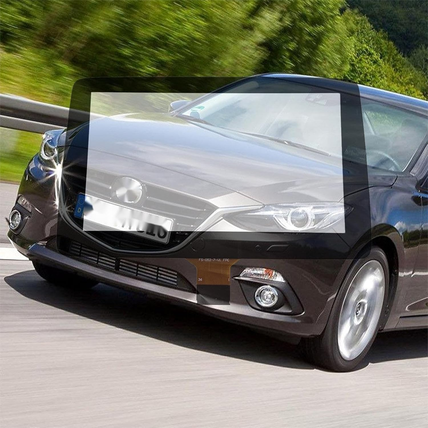 Micarun 7 Inch Touch Screen Digitizer Display Glass Car Touch Display Glass for Mazda 3 2014 2015 2016 Scion Ia 2016 Mazda CX-3 2016 2017 Mazda MX-5 2016 2017 2018 2019 Replace BHP1611J0D K40005A29F image number 1