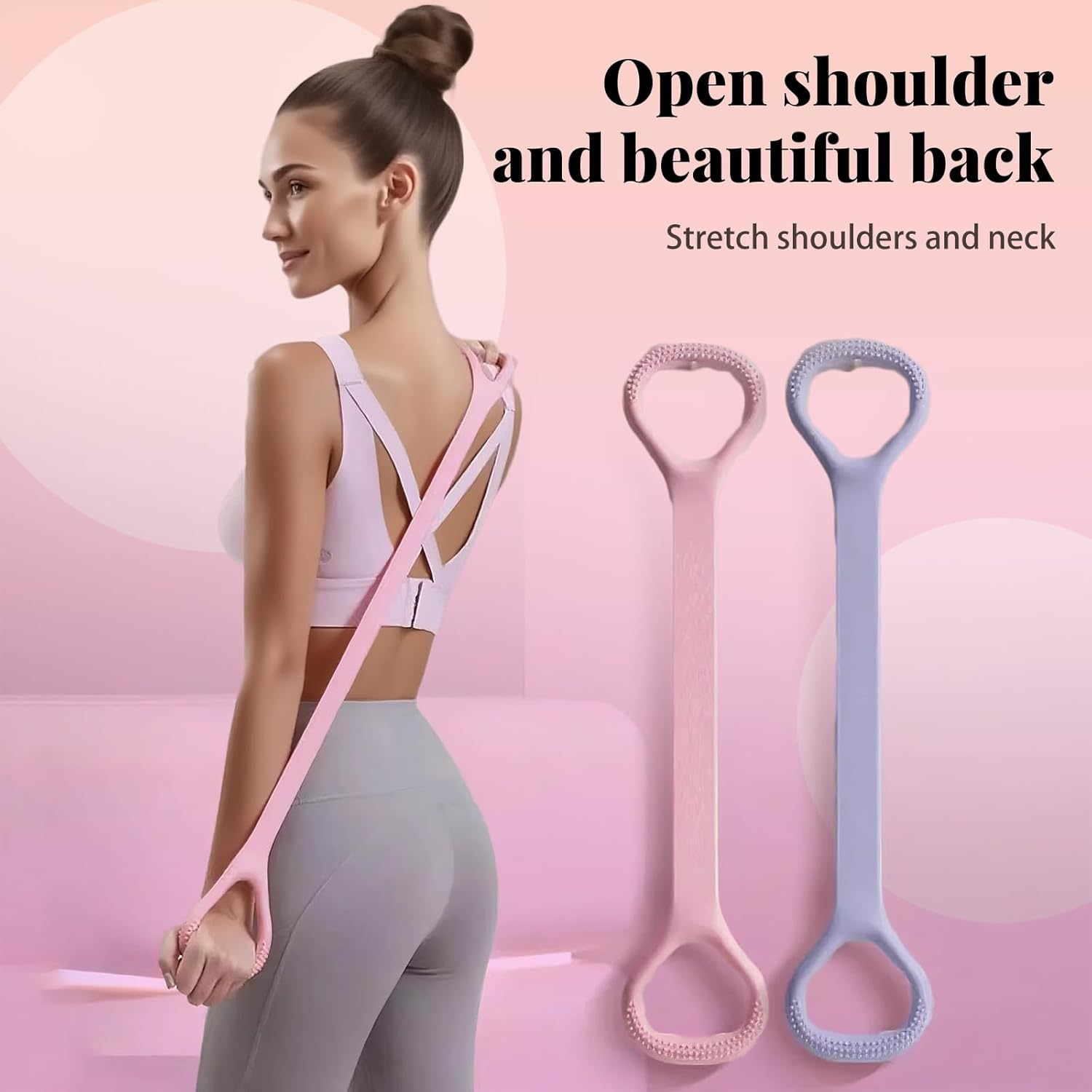 3-Pack Exercise Resistance Bands with Handles - TPE Foam Material for Arm, Back & Shoulder Workouts - Non-Slip Soft Grip for Home/Gym Use image number 3