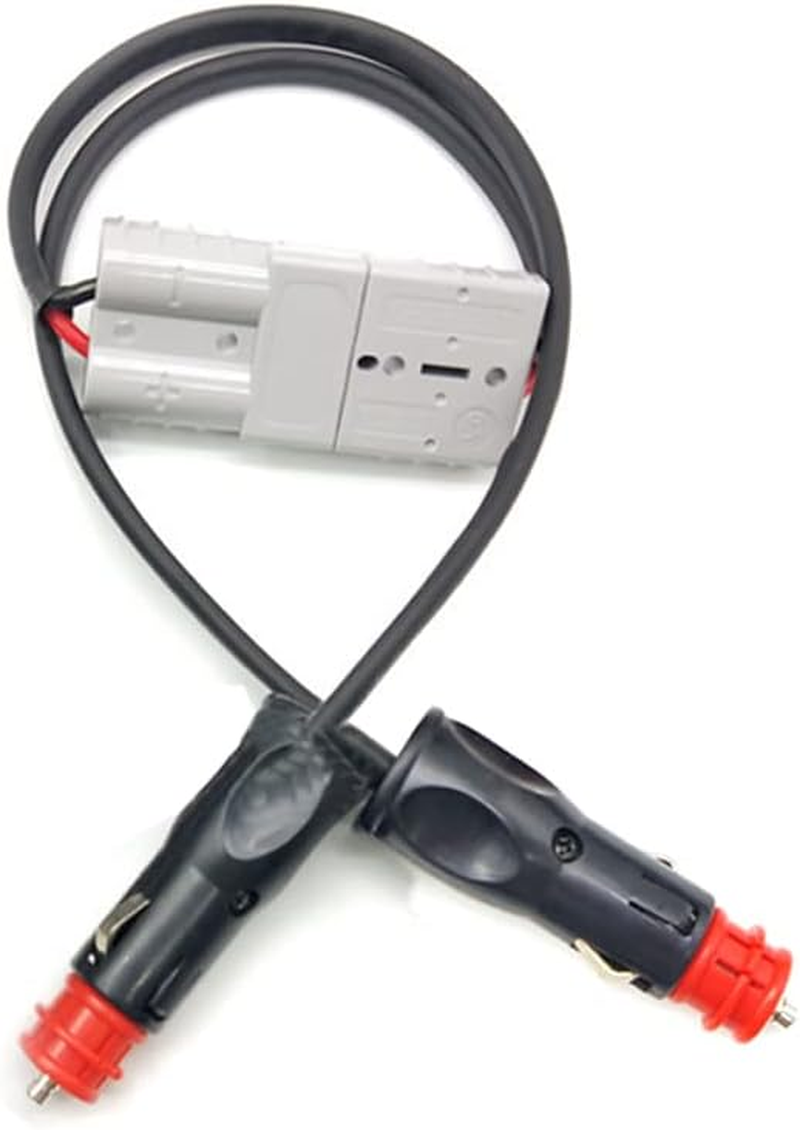 AIMALL 50 Amp Anderson Plug to Merit Cigarette Plug Adapter &ndash; 50Cm Cable with Premium Build for Vehicle Power Connections image number 6