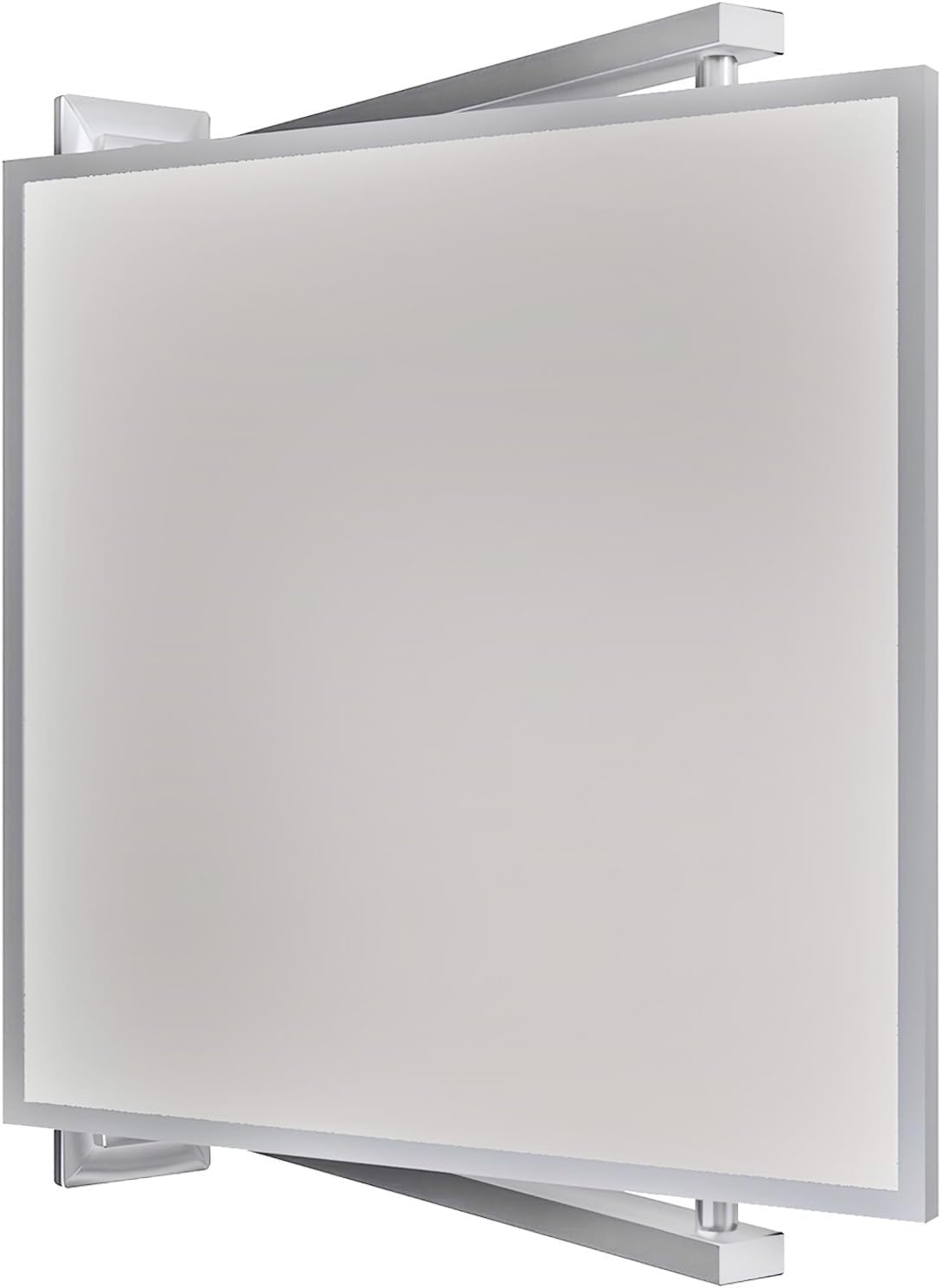 Brixwell PNV14CH 14" W X 22" H Pivot-N-Vue Double Hinged Mirror Rectangular Polished Chrome