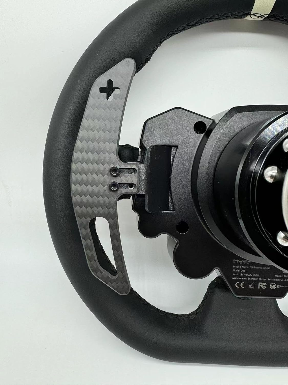 SIMPUSH Adjustable Carbon Fiber Paddle Shifter Mod Modification Parts Accessories for MOZA R5 R3 ES ESX image number 4