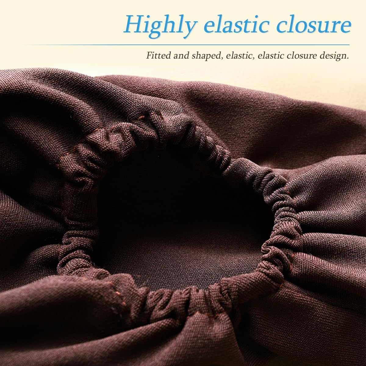 AUCELI 2 Pcs Car Front Seat Armrest Covers, Cloth Fabric Armrest Protectors, Direct Replacement Center Console Lid Armrest Cover Skin, Universal Accessories for Car, SUV, Truck and Van - Beige image number 3