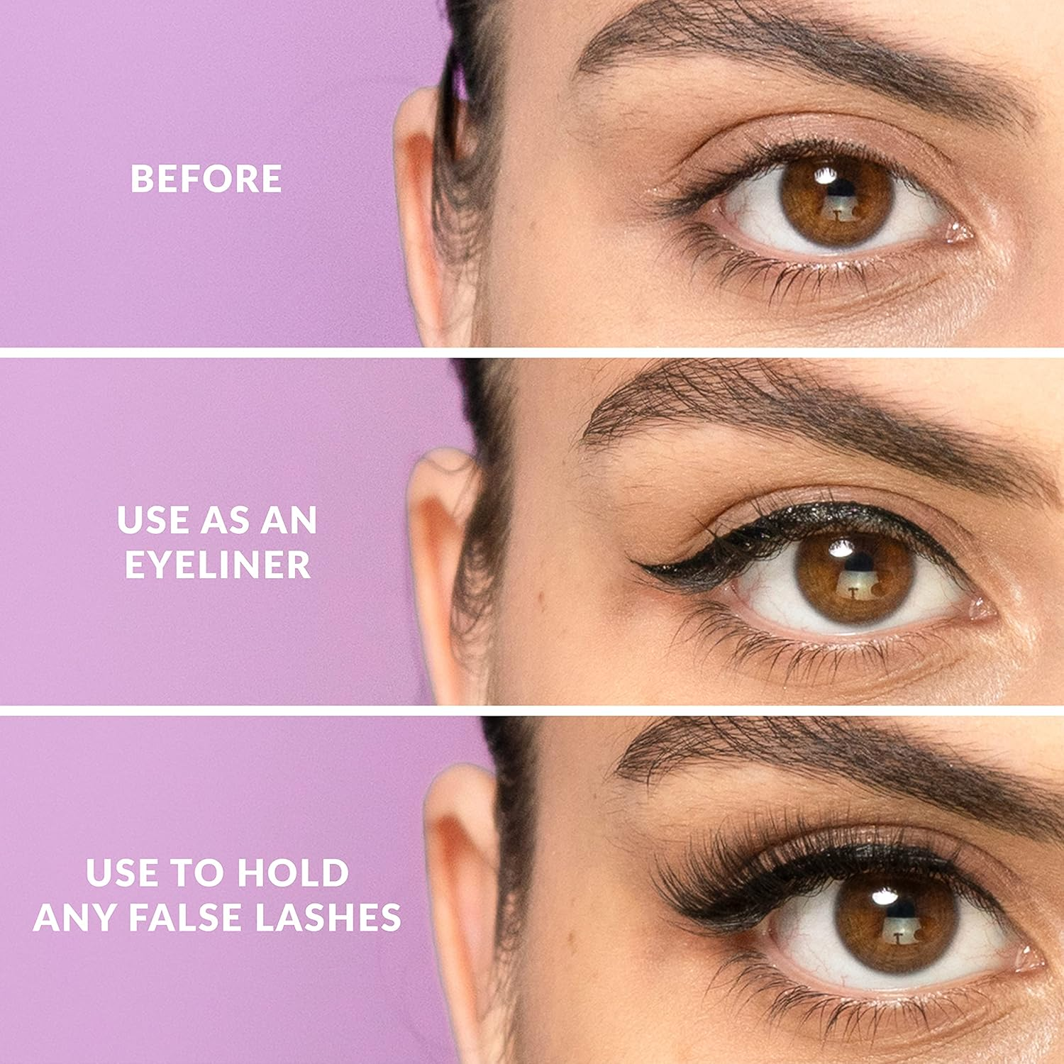 The Quick Flick 2 in 1 Adhesive Liner, Clear, 40 G - Black image number 4