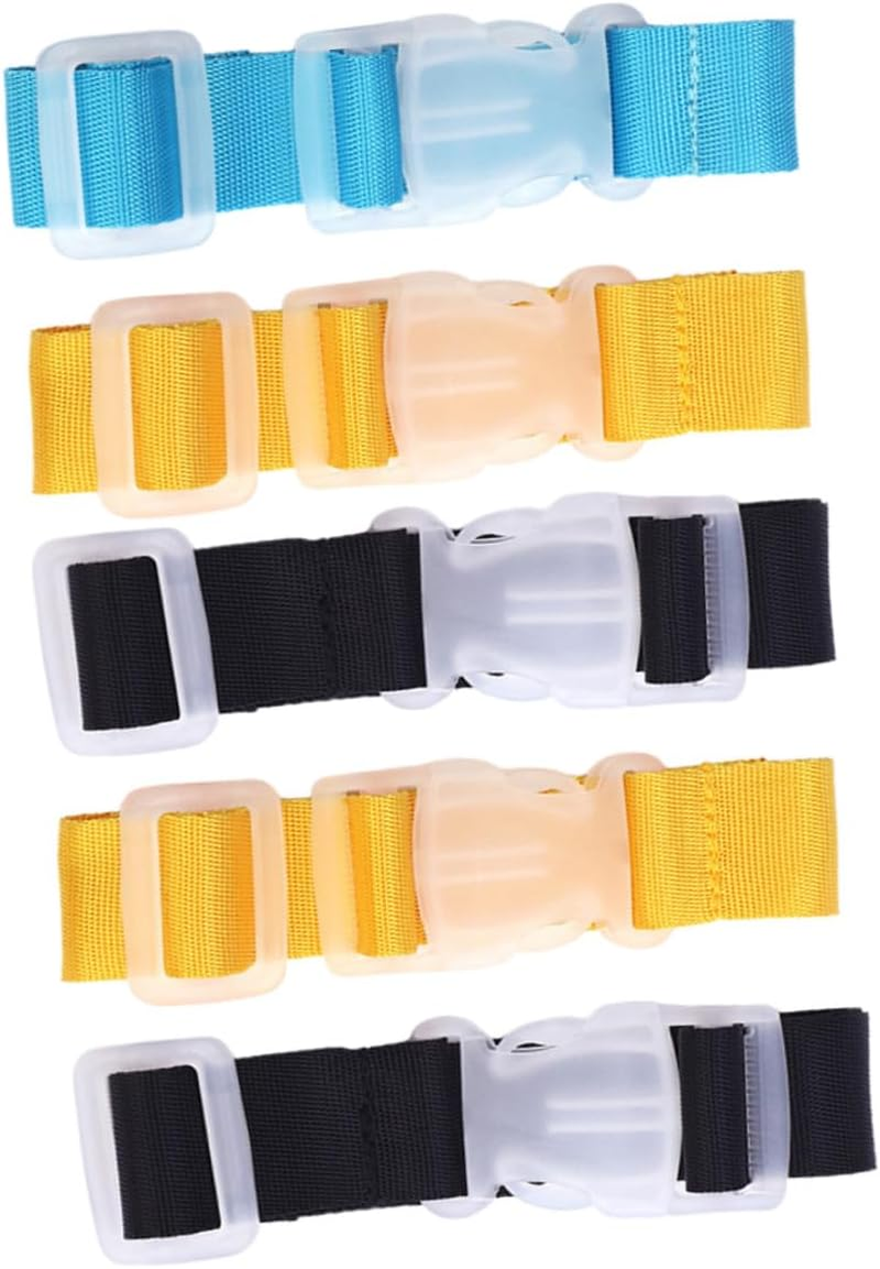 SOLUSTRE 5Pcs Luggage Belt Straps with Hanging Buckles Multi-Color Suitcase Straps for Travel Bags Compatible with Suitcases and Travel Gear image number 6