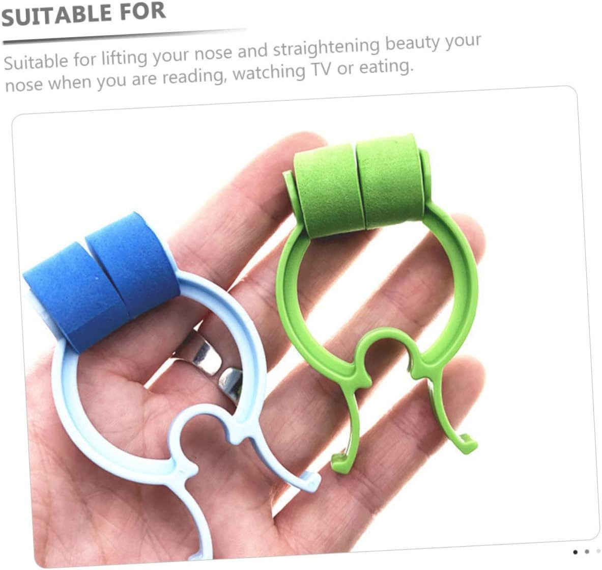 JECOMPRIS 20Pcs Nose Correction Clip Foam Nose Clip Nose Plugs for Swimming Adult Bloody Nose Stopper Nose Stop Clip Nasal Clip Epistaxis Care Clips Child Portable Pom image number 6