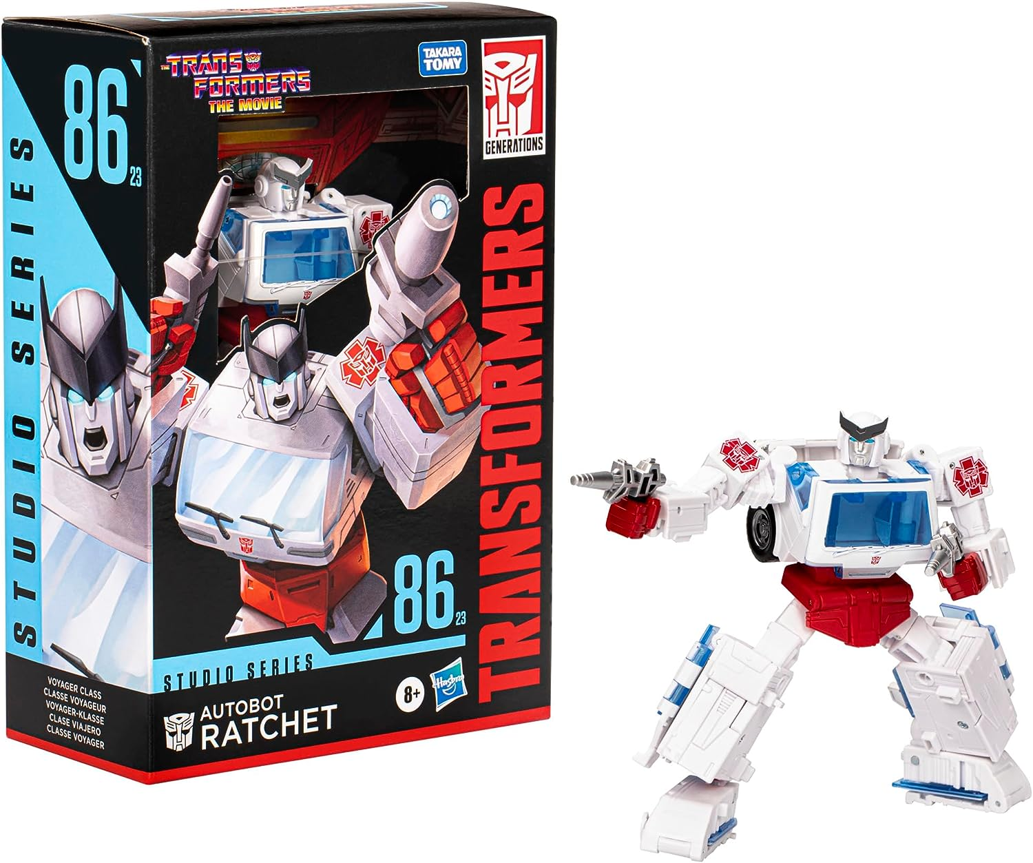 Transformers Toys Studio Series Voyager the Transformers: the Movie 86-23 Autobot Ratchet Toy, 6.5-Inch, Action Figure for Boys and Girls Ages 8 and Up image number 4