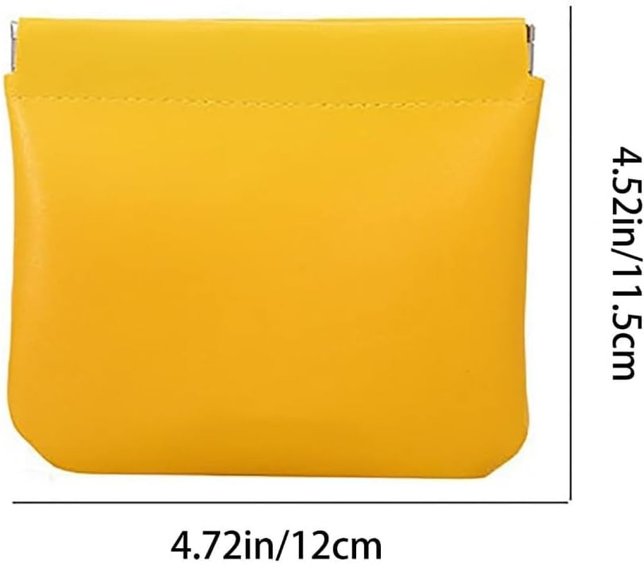 Pouchic - Personalized Snap Closure Leather Organizer Pouch, Pouchic No Zipper Self-Closing Pocket Cosmetic Bag, Pouchic Snap Closure Pouches, Portable Pocket Cosmetic Bag (H,Large) image number 2