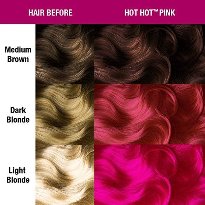MANIC PANIC Classic Hot Hot Pink Semi Permanent Hair Color - Neon Pink Hair Dye for Women & Men That Lasts 4-6 Weeks - Vegan, Ammonia & Cruelty-Free - Create & Mix Custom Shades (4Oz) - Electric Banana image number 4