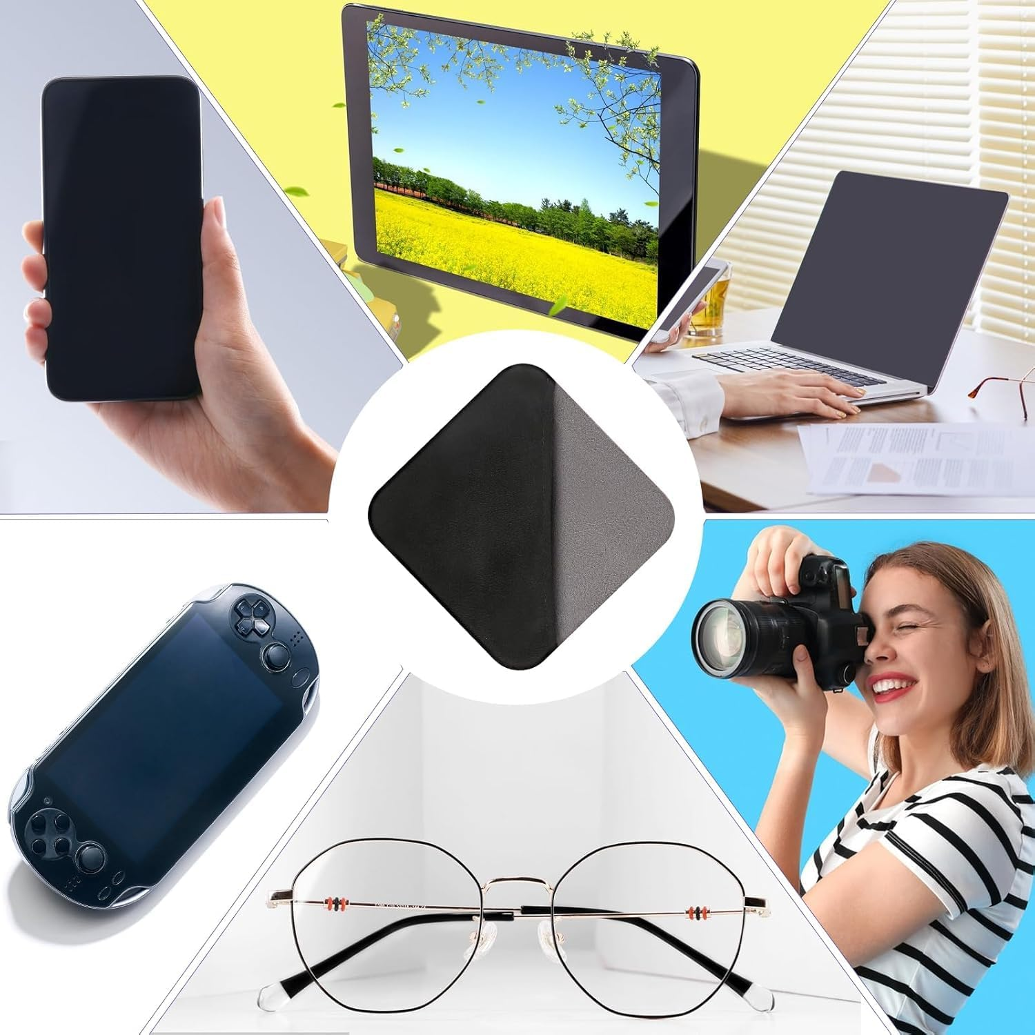 1Pc Car Cleaning Wipes Car Screen Cleaner Lens Cleaner Cloth Screen Cleaning Pad Phone Screen Cleaning Cloth Eyeglass Cleaner Polishing Cloth,Car Cleaning Wipes Phone Cleaning Wipes Car Wipes image number 3