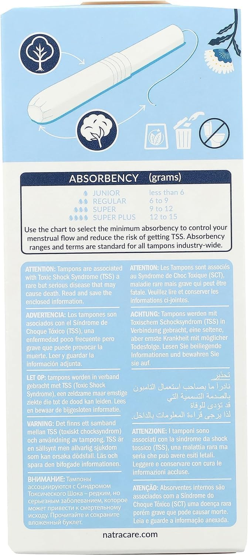 Natracare Tampons Regular with Applicator, 2 Pack image number 6