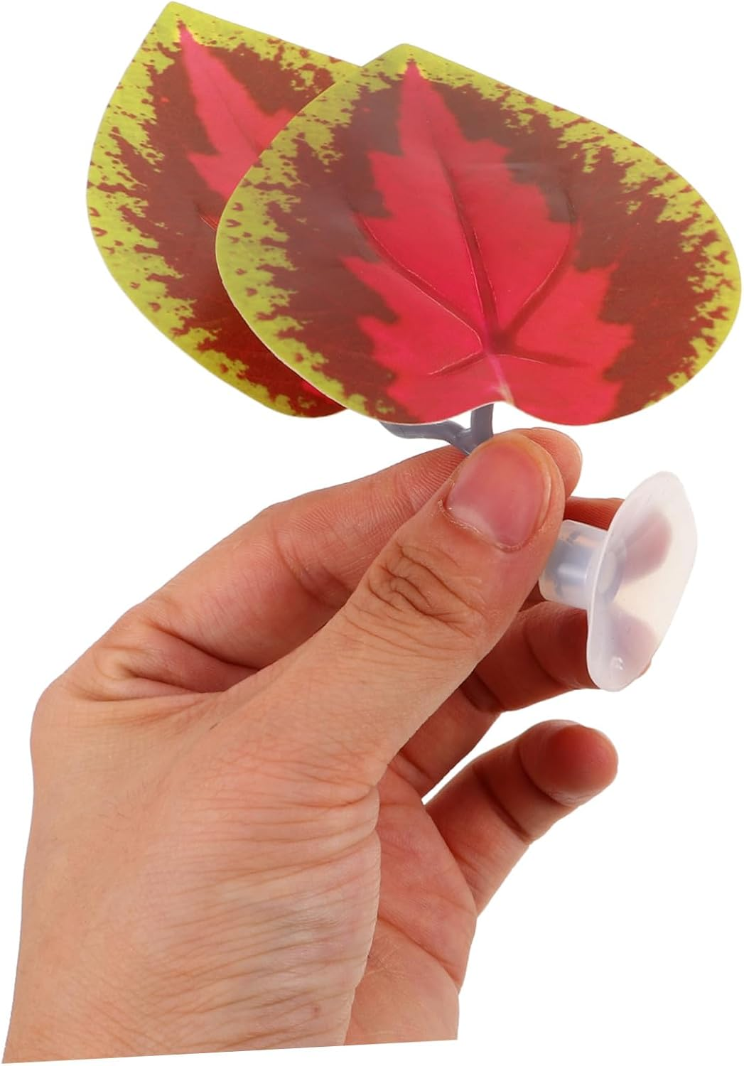 Gatuida 5Pcs Realistic Aquarium Plants Betta Hammock Leaves for Fish Tank Decor Betta-Friendly Resting and Breeding Pads Easy Installation Seamless Integration for Aquatic Pets image number 3