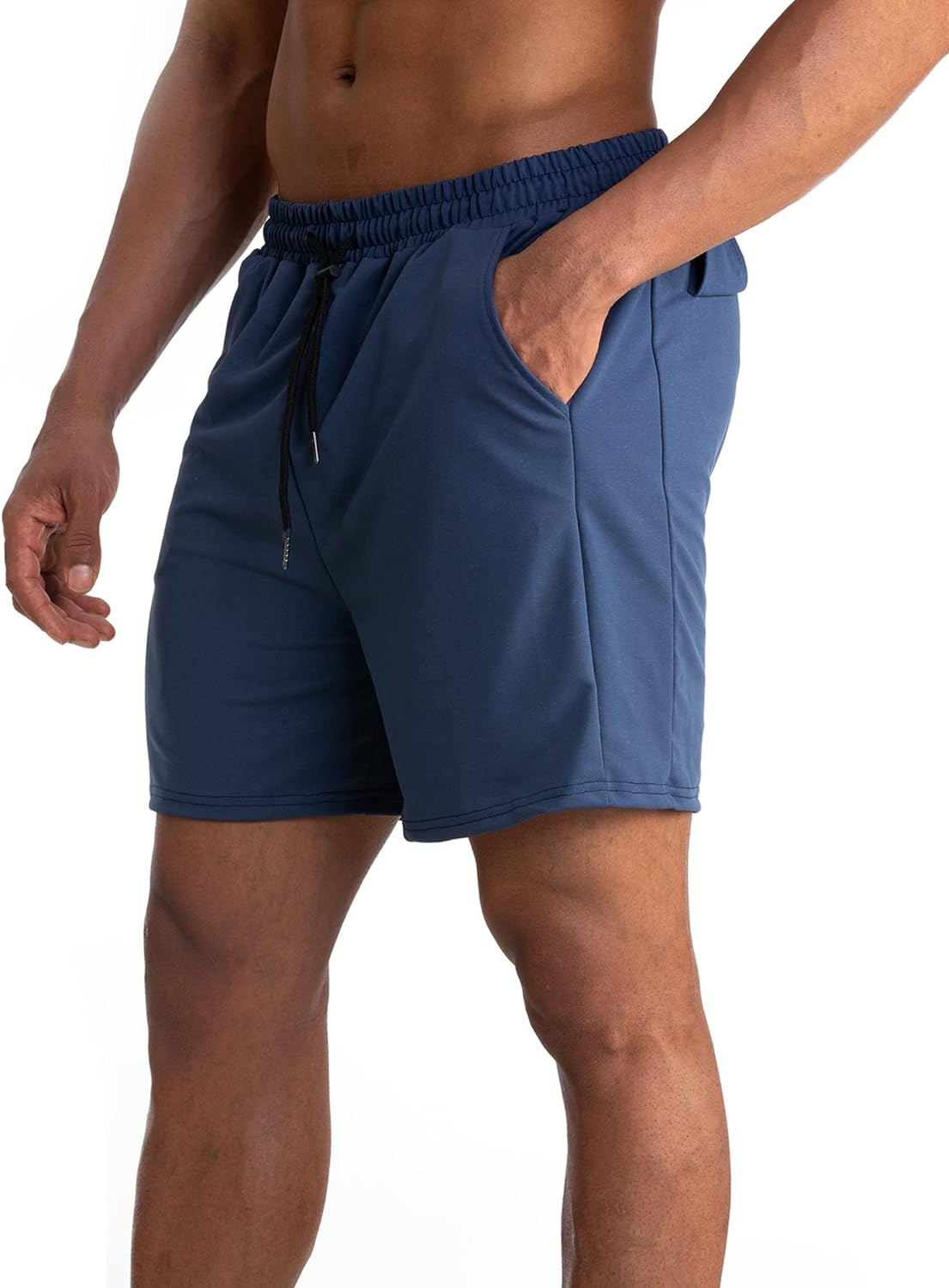 KEOYA Mens Workout Shorts Athletic Running Shorts Quick Dry Elastic Gym Shorts Bodybuilding Jogging with Pockets image number 1