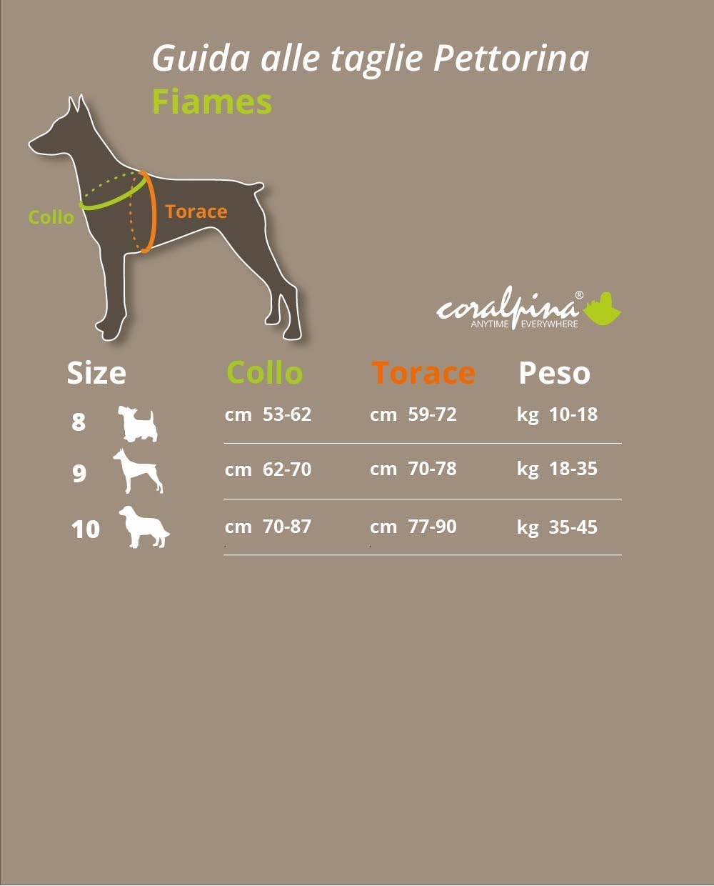 Coralpina - Fiames Adjustable Neck and Chest Harness for Medium to Large Dogs, Soft and Durable, Does Not Harm Hair or Hinder Movement, Wine Red