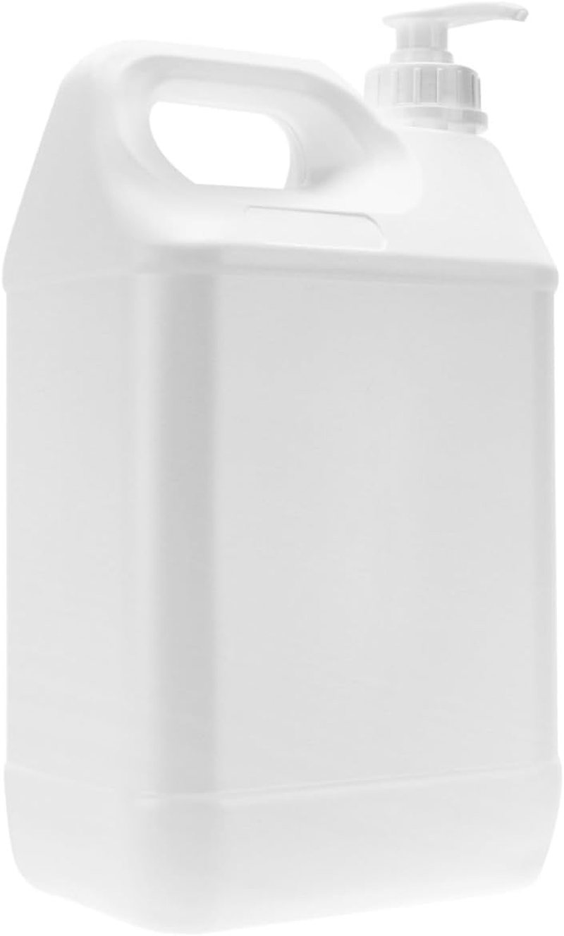 KITCHENKARATLY Large Capacity Laundry Dispenser Pump Bottle Refillable Liquid Detergent Container with Press Pump for Home Bathroom Kitchen Matte Sub Bottle for Laundry Soap and Lotion image number 4