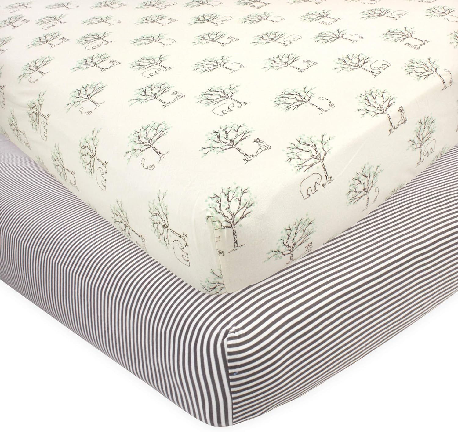 Touched by Nature Unisex Baby and Toddler Organic Cotton Crib Sheet, Barely Pink, One Size