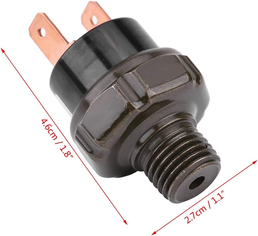 Pressure Control Metal Housing Air Compressor Parts, Automatic Air Pressure Switch, Repair for Air Compressor Replacement Replacing Broken or Old Ones(90-120 PSI)