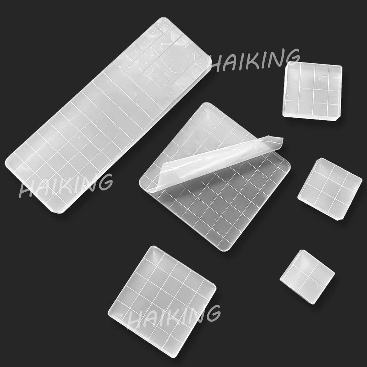 HAIKING Clear Stamping Tools, 6 PCS Acrylic Block Pad for Scrapbooking, Crafts Making (6 Sizes) image number 5