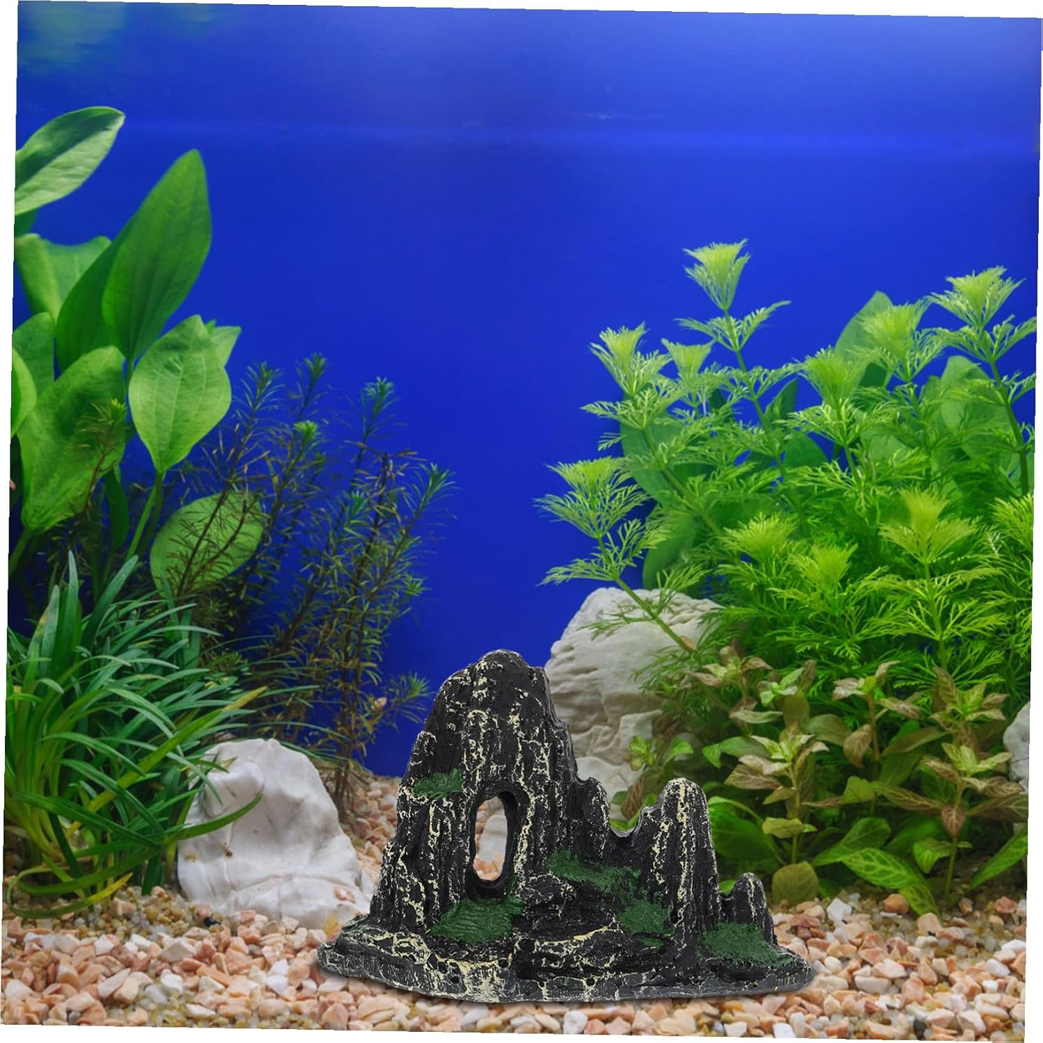 UTHCLO Resin Rockery Aquarium Decor Fake Rockery Ornament Landscape Decoration for Fish Tank Supply Artificial Mountain View for Aquatic Pets image number 5