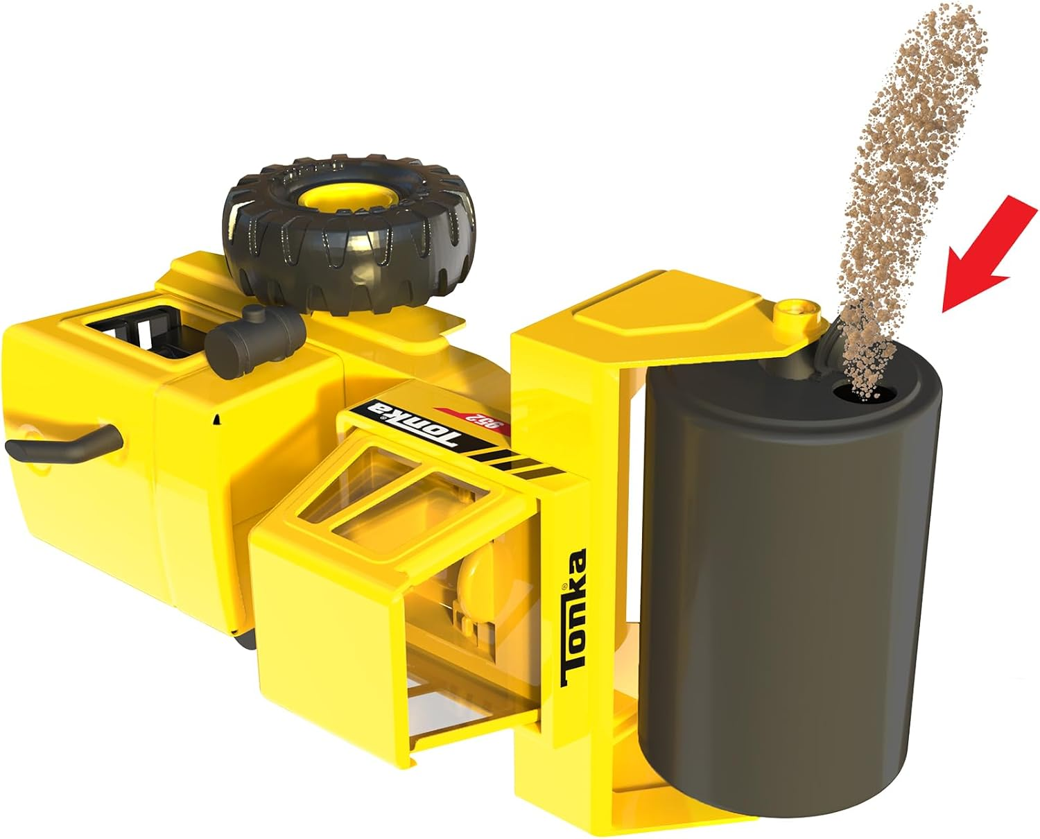 Basic Fun Tonka Steel Steam Roller, Heavy Duty Real Steel Construction, Yellow Demolition Toy with Realistic Action, Ages 3+ for Boys and Girls, Ideal for Kids, Toddlers image number 2