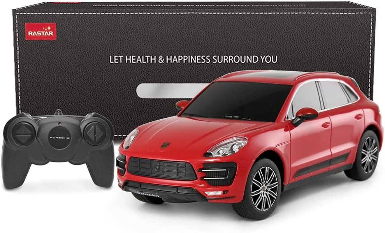 Porsche Toy Car | RASTAR 1:24 Porsche Macan Turbo RC Remote Control Car, Red image number 5