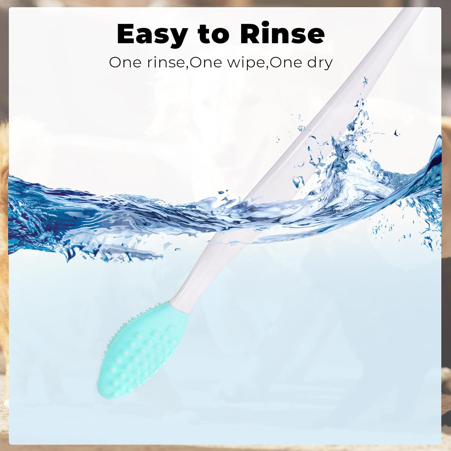 4Pcs Cat Acne Chin Treatment, Black Seed Soft Silicone Grooming Scraper, for Chin Acne & Blackhead Exfoliation, Double-Sided Brush image number 1