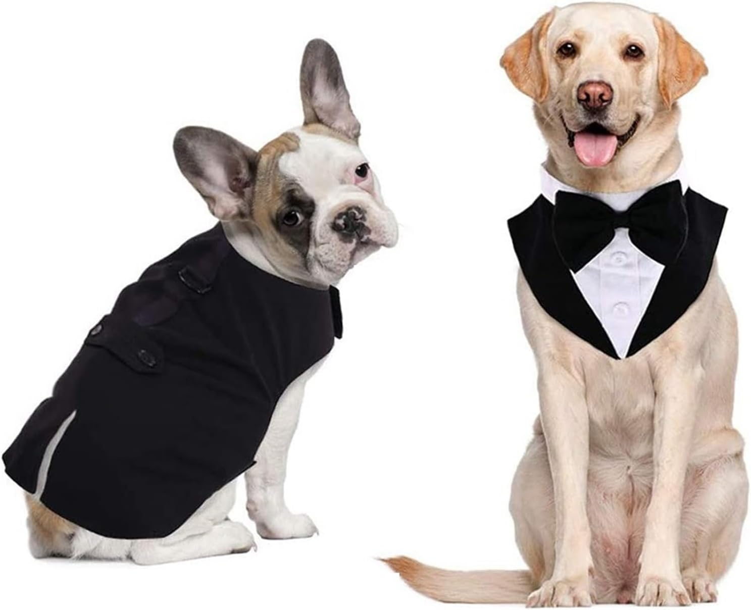 Dog Clothes Labrador Golden Retriever Suit Clothes Pug Dog Clothing Pet Costume Poodle Bulldog Dog Apparel Warm (Color : Black, Size : L) image number 3