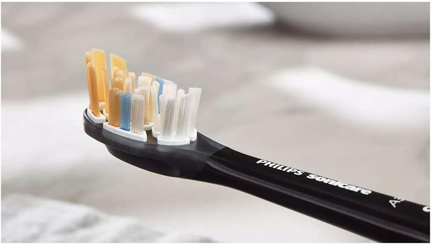 Philips Sonicare A3 Premium All-In-One Standard Sonic Toothbrush Heads, Click-On, Brushsync Enabled, Black, 2 Count, HX9092/96 image number 4