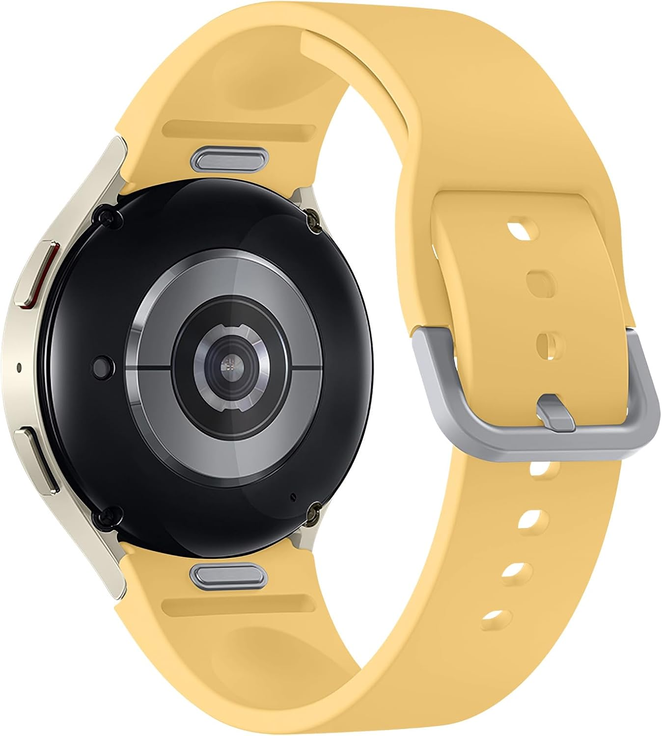 Galaxy Watch 7/FE/6/5/4 Band 40Mm 44Mm,For Samsung Galaxy Watch 5 Pro Band 45Mm,Soft Silicone Sport Strap Correa Galaxy 6/4 Classic Bands 47Mm 43Mm/46Mm 42Mm Women Men,No Gap Release Button Wristbands