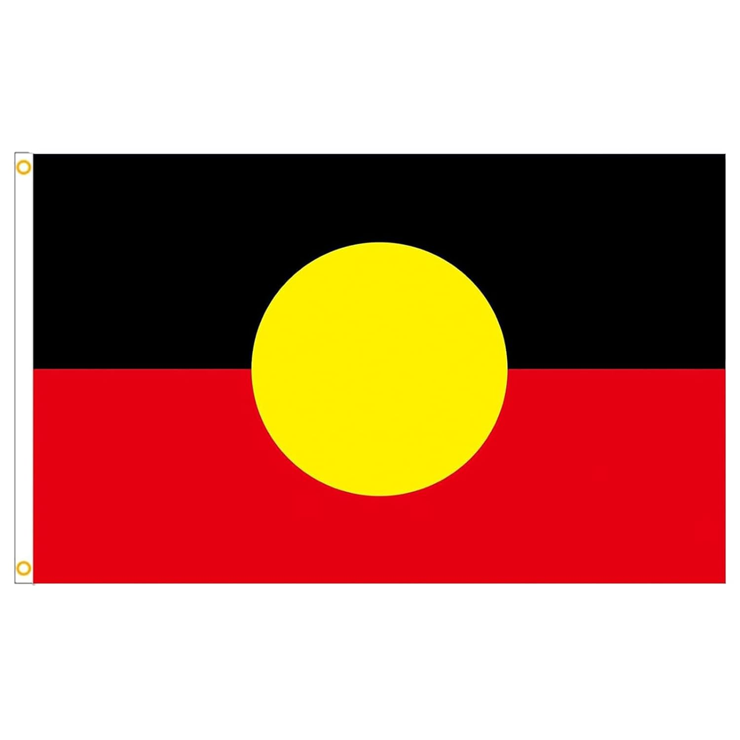 Aboriginal Flag of Australia, 150 X 90 Cm, Black Red Yellow Design image number 3