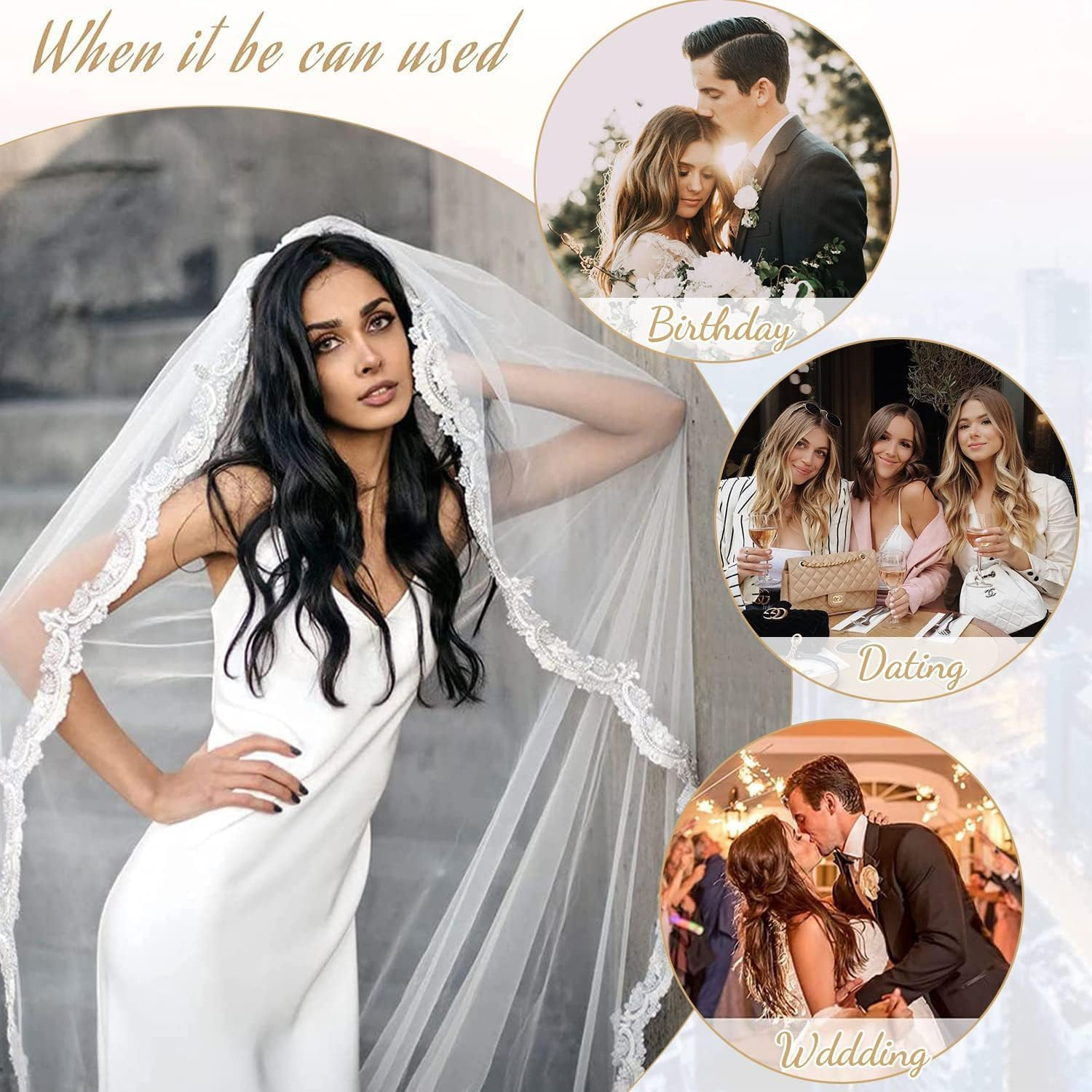 FINE plus Clip-In Extensions, 4 Pieces Long Wavy Hair Extensions Clip in Dark Brown Soft Double Weft Brunette Extensions with Clip Synthetic Hairpiece for Women - 50.8 Cm image number 6