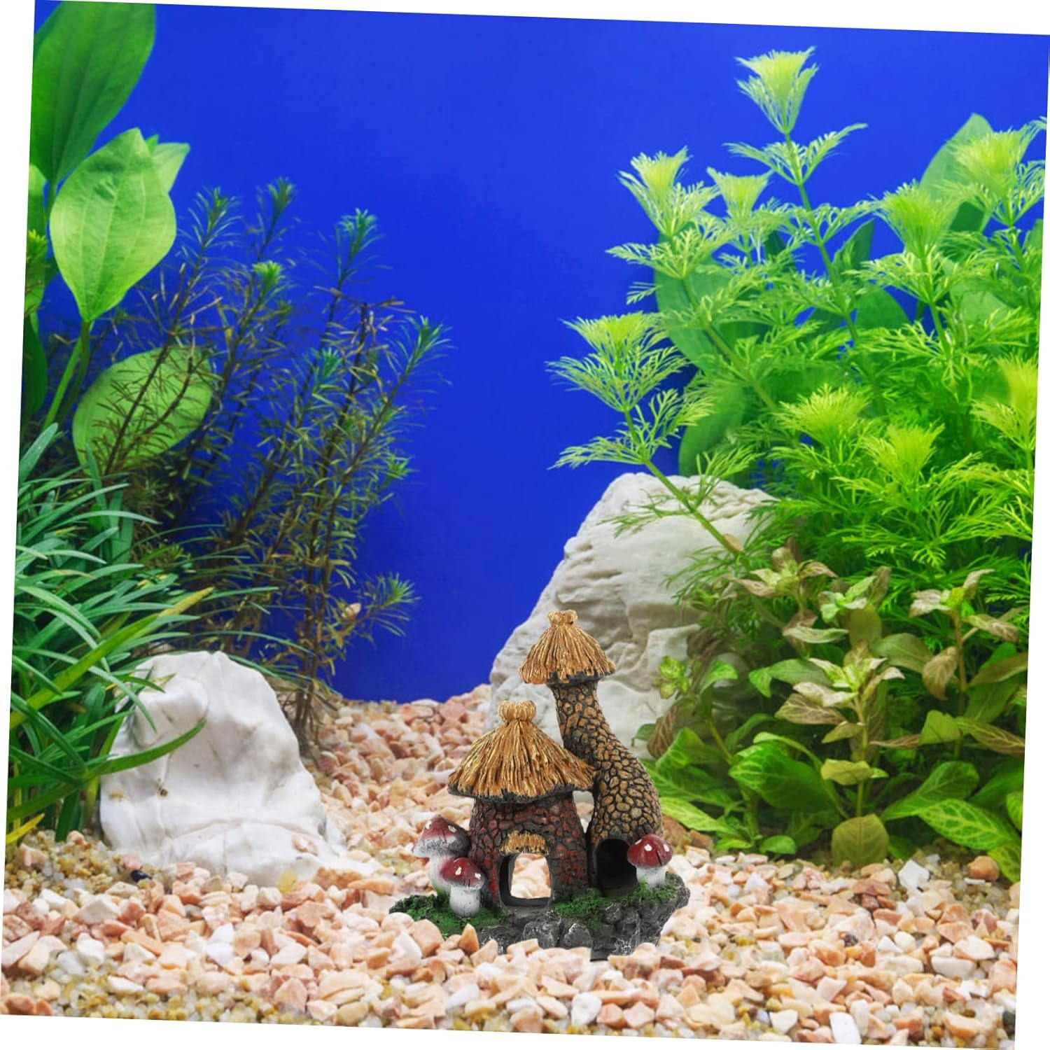 CORHAD Delicate Aquarium Decor Lifelike Fish Cave for Natural Fish Tank Landscape Wear-Resistant Craft for Aquarium Decoration and Pet Hideaway image number 6